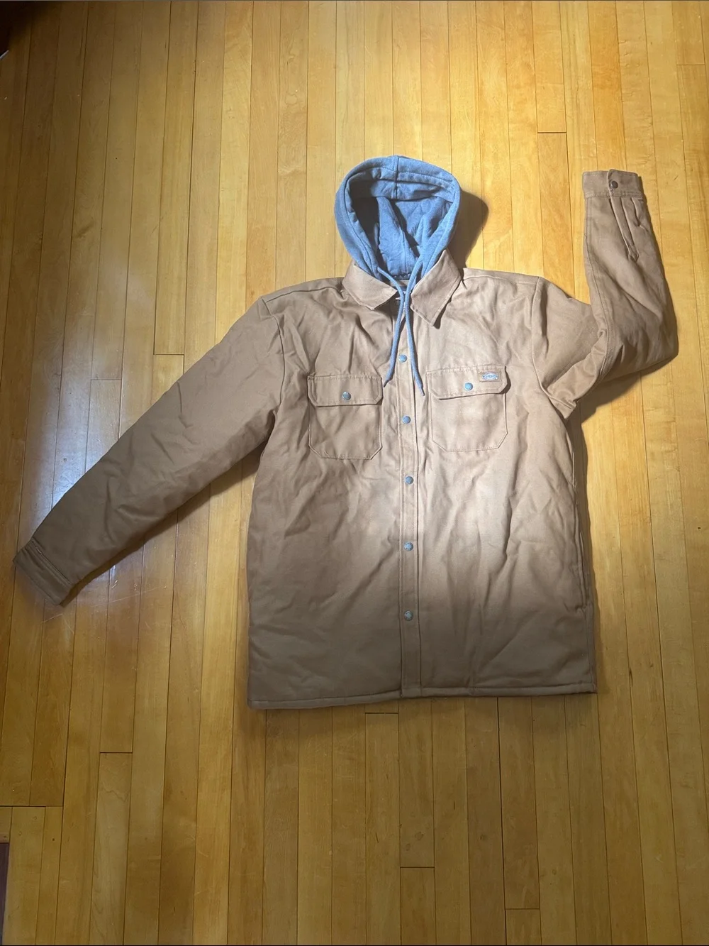 Dickies Brown Work Jacket with Gray Hood men’s L